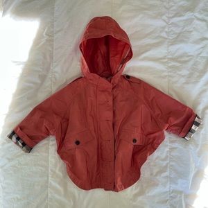 Burberry Children 2T poncho style rain coat/wind breaker.